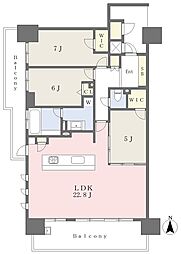 クレアホームズ松山千舟町 3LDKの間取図画像