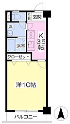 フォルテ小坂 1Kの間取図画像