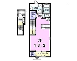 シャンドフルール-Y ワンルームの間取図画像