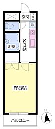 伊予鉄道環状線(JR松山駅経由) 鉄砲町駅 徒歩9分の賃貸マンション 3階1Kの間取り