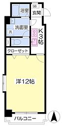 フォルテ小坂 1Kの間取図画像