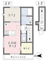 間取図画像 1LDK
