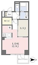 ユナイテッド勝山プレステージ 1LDKの間取図画像