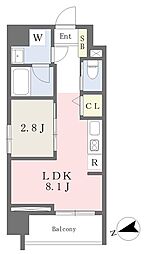桜ヒルズ博多北 1LDKの間取図画像