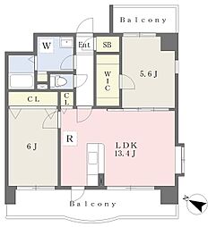 ナウヴィレッジ 2LDKの間取図画像