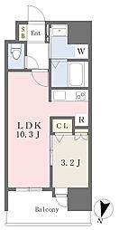 ラフレシーサ県庁口 1LDKの間取図画像