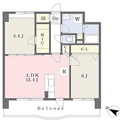 ナウヴィレッジ 2LDKの間取図画像