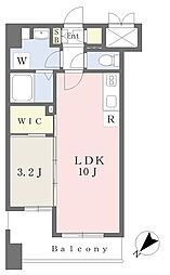 ラフレシーサ博多駅南 1LDKの間取図画像