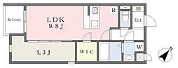 maisonCiel 1LDKの間取図画像