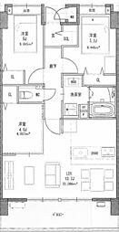 (仮称)プラトウズ仲原 3LDKの間取図画像