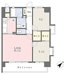 ラフレシーサ博多駅南3 2LDKの間取図画像