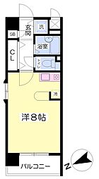 エリアント赤坂 ワンルームの間取図画像