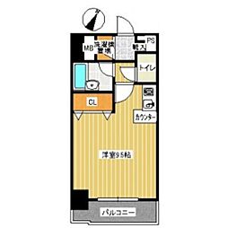 イトーピア天神東 ワンルームの間取図画像