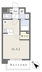 Saude ワンルームの間取図画像