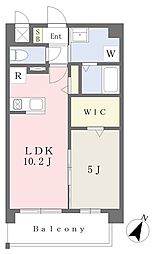 仮称 大津町杉水3559-1 C棟 1LDKの間取図画像