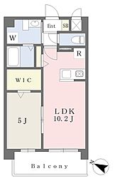 仮称 大津町杉水3559-1 A棟 1LDKの間取図画像