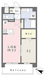 仮称 大津町杉水3559-1 A棟 1LDKの間取図画像