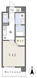 ユーマンション 1Kの間取図画像