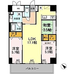 PalaisFelicia 3LDKの間取図画像