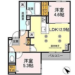 Grace Ain 2LDKの間取図画像