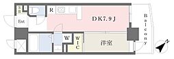 クリスタルアンドリゾートグランデ 1DKの間取図画像