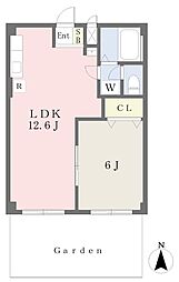 ロイヤルコーポ 1LDKの間取図画像