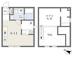 プリマ久留米 ワンルームの間取図画像