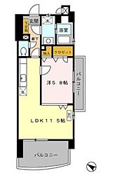 フォルスト平尾 1LDKの間取図画像