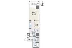 サニークレスト赤坂 1LDKの間取図画像