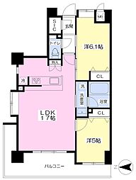 ラフレシーサ別府 2LDKの間取図画像