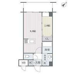 アルティザ平尾 1LDKの間取図画像
