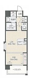 OrchidResidence上呉服 1LDKの間取図画像
