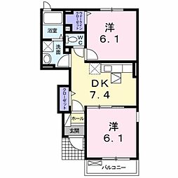 間取図画像 2DK