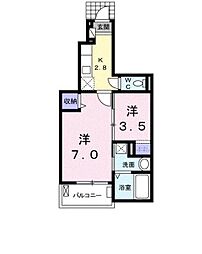 アルドールT・S 1SKの間取図画像