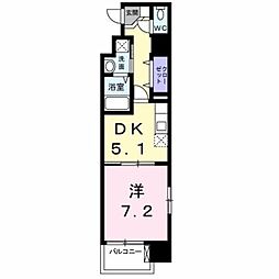 ベーシック・グローブ 1DKの間取図画像