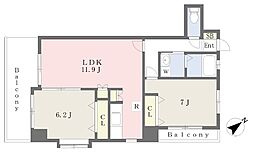 フェルト515 2LDKの間取図画像
