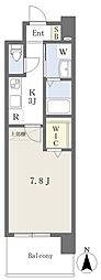 アルティザ小倉 1Kの間取図画像