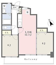 フェルト716 2LDKの間取図画像