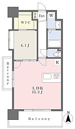 アルティザ小倉 1LDKの間取図画像
