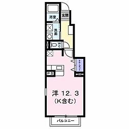 サンシャイン田原B 1Kの間取図画像
