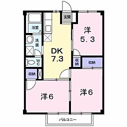 平成ヒルズ 3DKの間取図画像