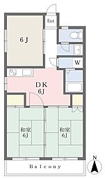 苅田グリーンマンション 3DKの間取図画像