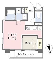 アベニュー黒崎 1LDKの間取図画像