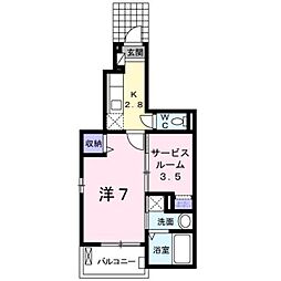 グラースメゾン 1SKの間取図画像