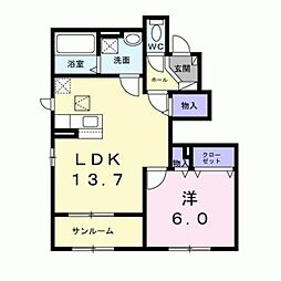 間取図画像 1LDK