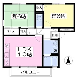 グレイスソシア・NA 2LDKの間取図画像