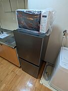 新品の冷蔵庫・電子レンジ付き！！