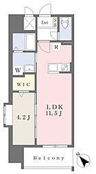 アルトゥーラ九品寺 1LDKの間取図画像
