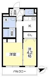 delfino 2Kの間取図画像