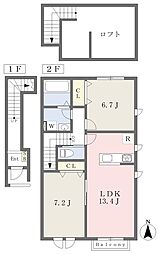 アイメゾン関町北 2LDKの間取図画像